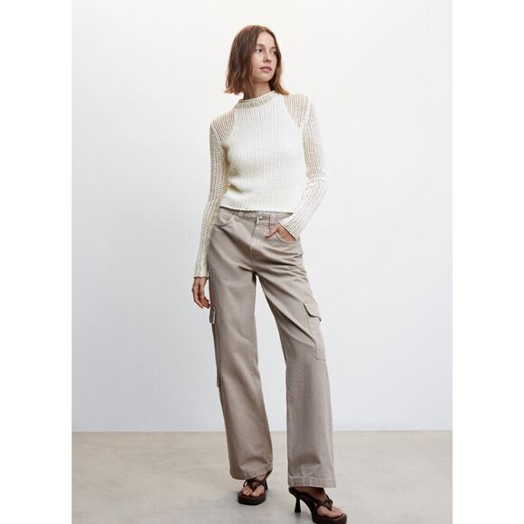 MANGO Openwork Sweater With Perkins Collar - XXL - Picture 5 of 6